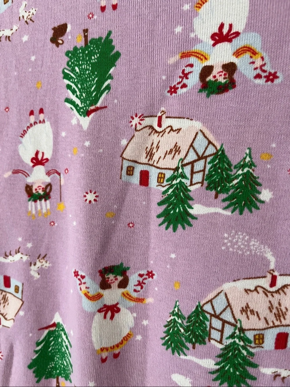 Hanna Andersson Holiday Pajamas Organic Cotton Size 8